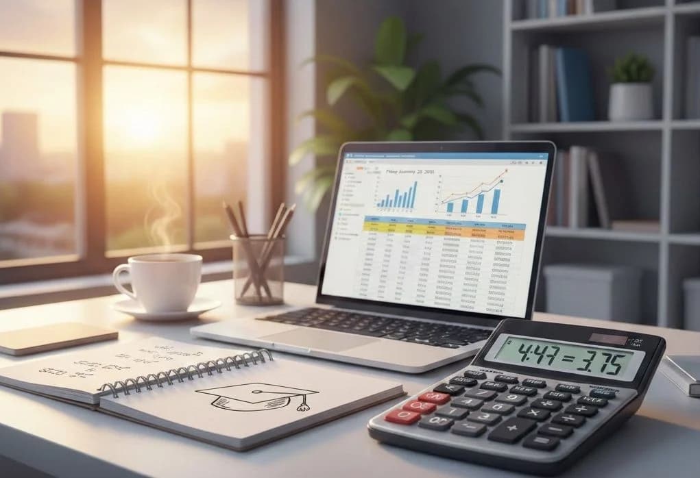 Academic data analysis and planning workspace